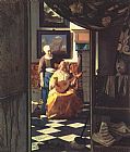 The Love letter by Johannes Vermeer